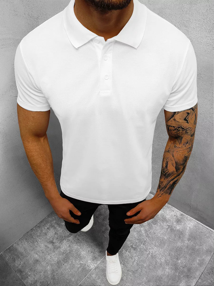 Men's white polo shirt Casual 