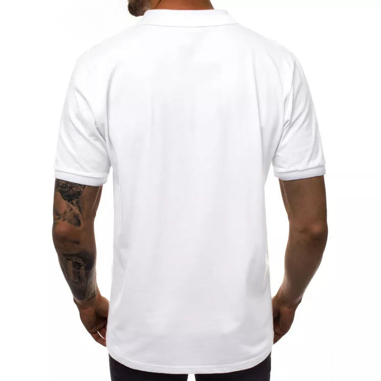 Men's white polo shirt Vytis