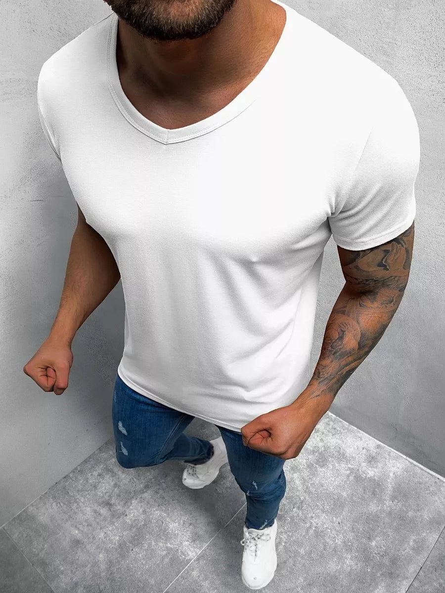 Men's white T-shirt Dimel
