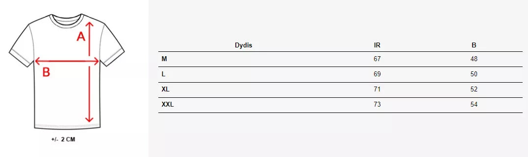 Men's white T-shirt Dimensional