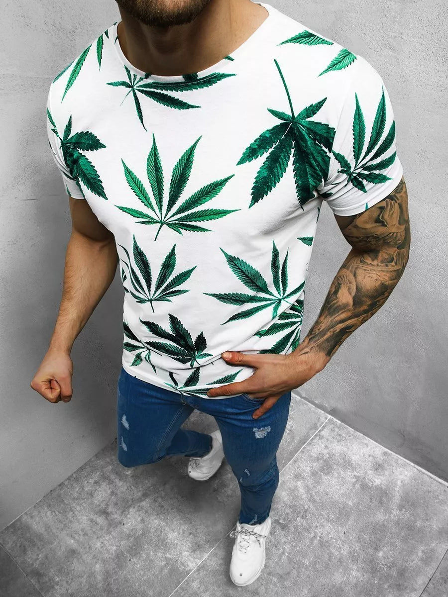 Men's white T-shirt Gimil