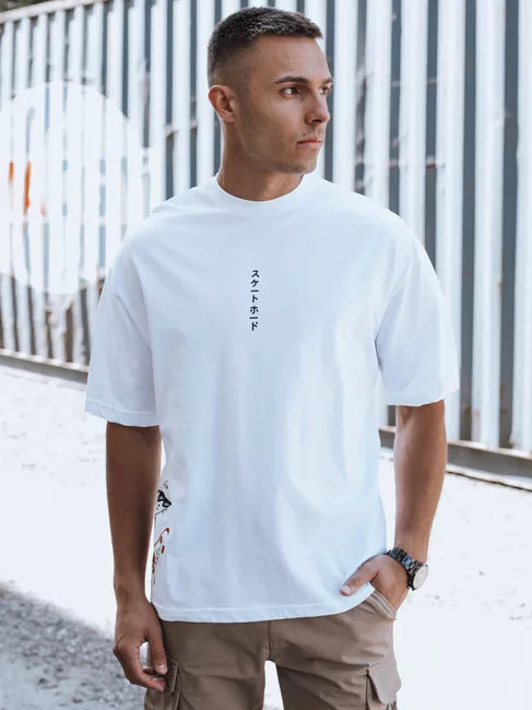 Men's white T-shirt Wild