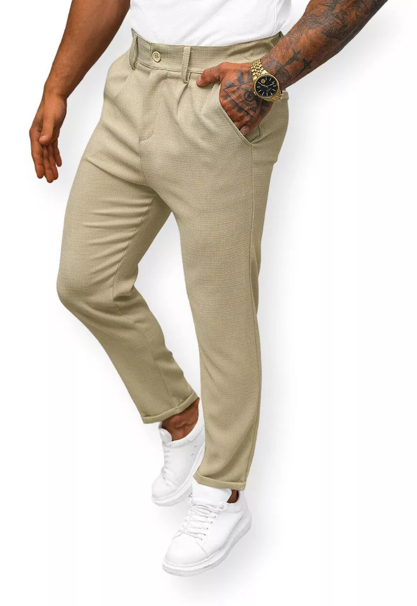 Men's beige trousers Renona