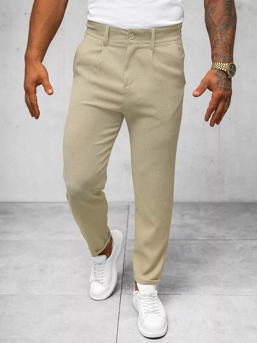 Men's beige trousers Renona
