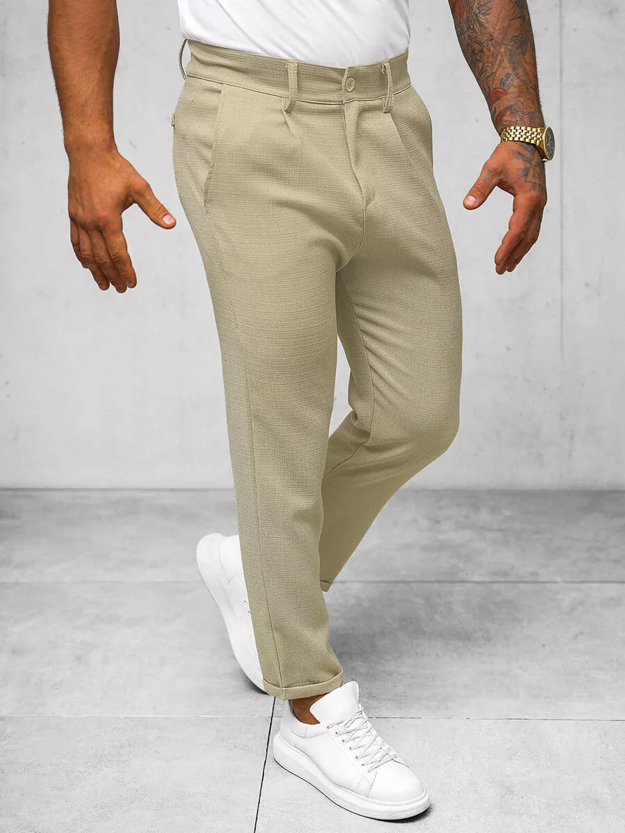 Men's beige trousers Renona
