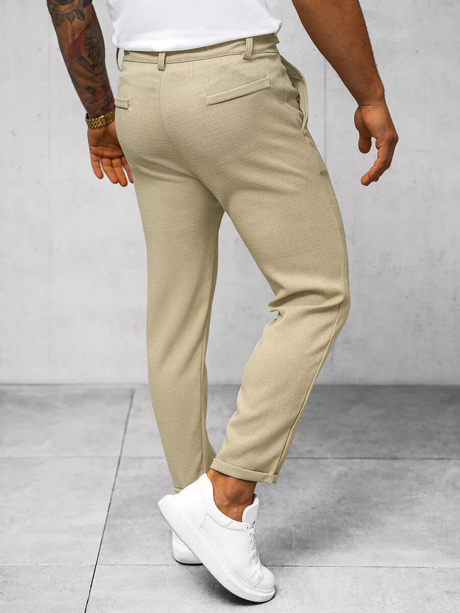 Men's beige trousers Renona
