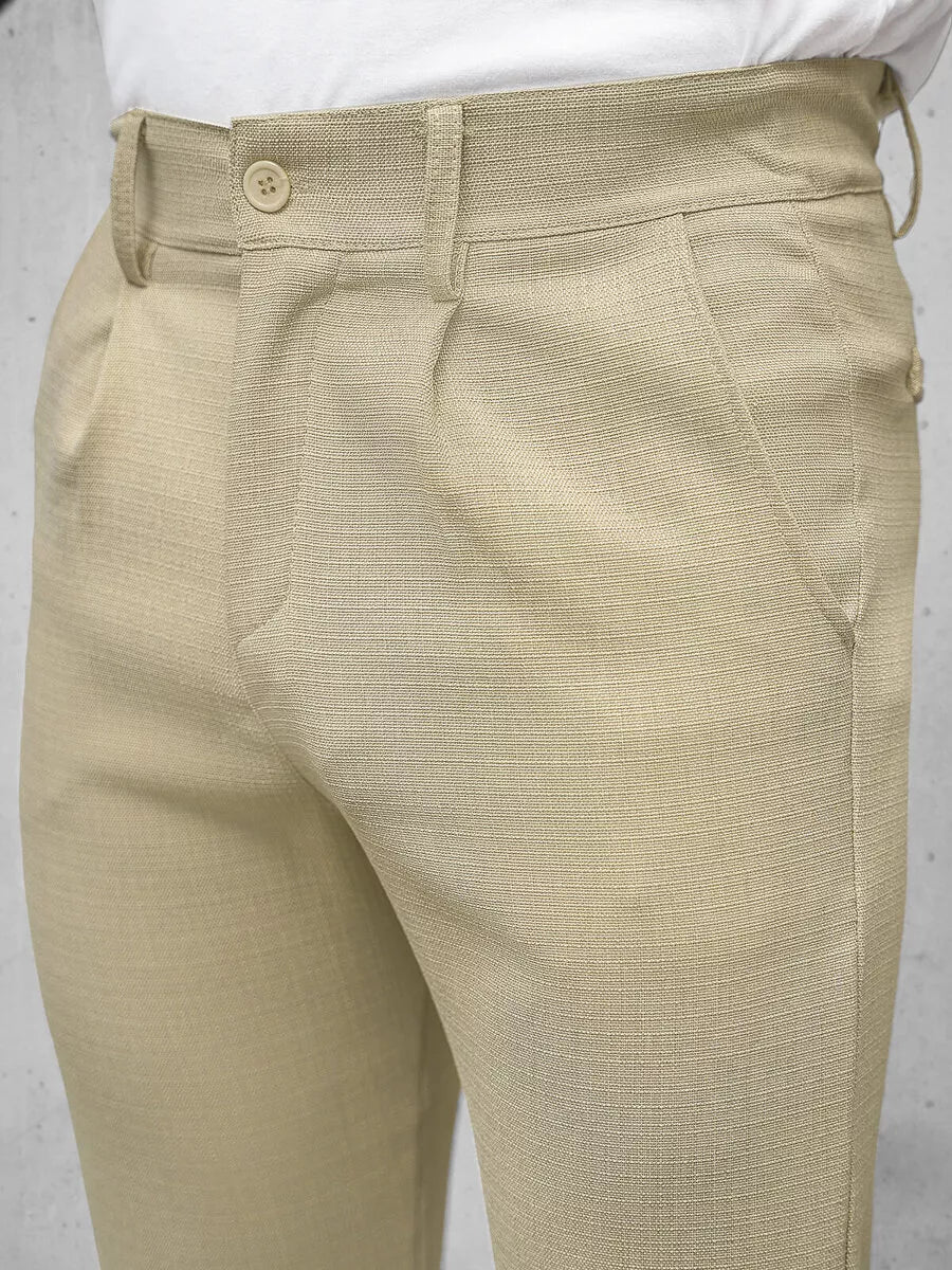 Men's beige trousers Renona