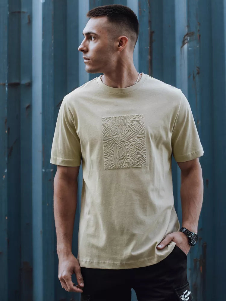 Men's beige T-shirt Timber