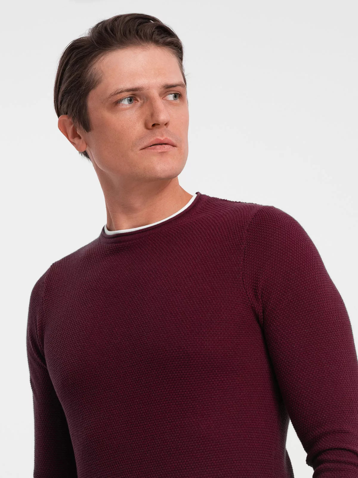 Men's burgundy sweater Finn
