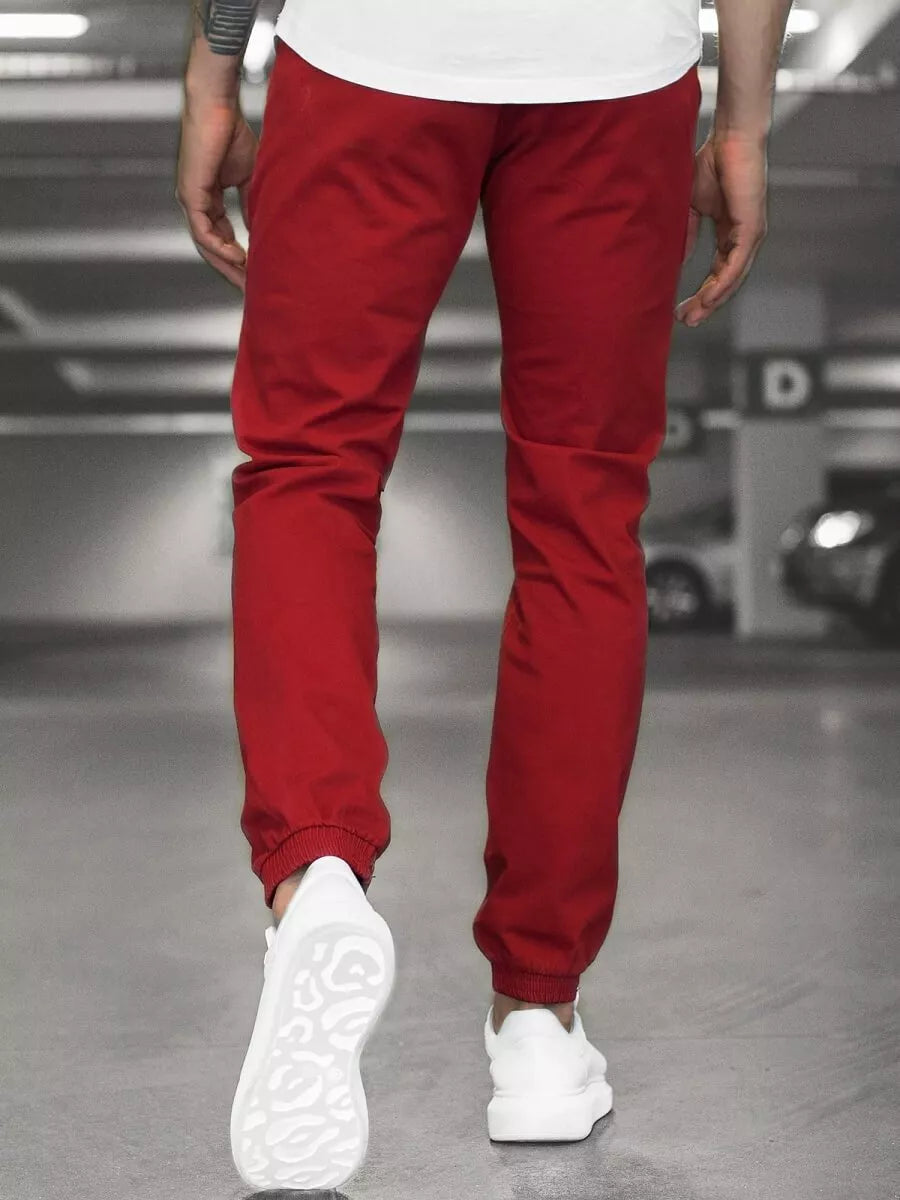 Men's burgundy trousers Keni