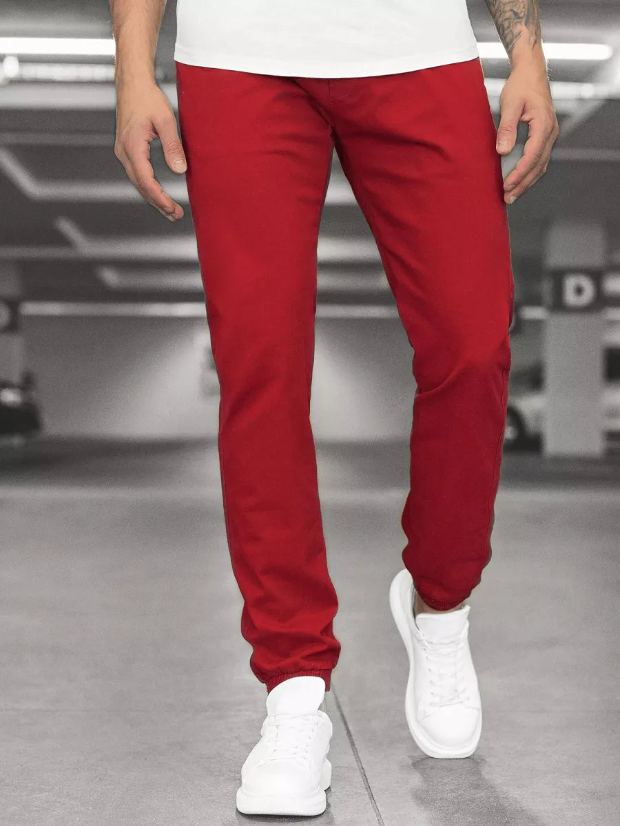 Men's burgundy trousers Keni