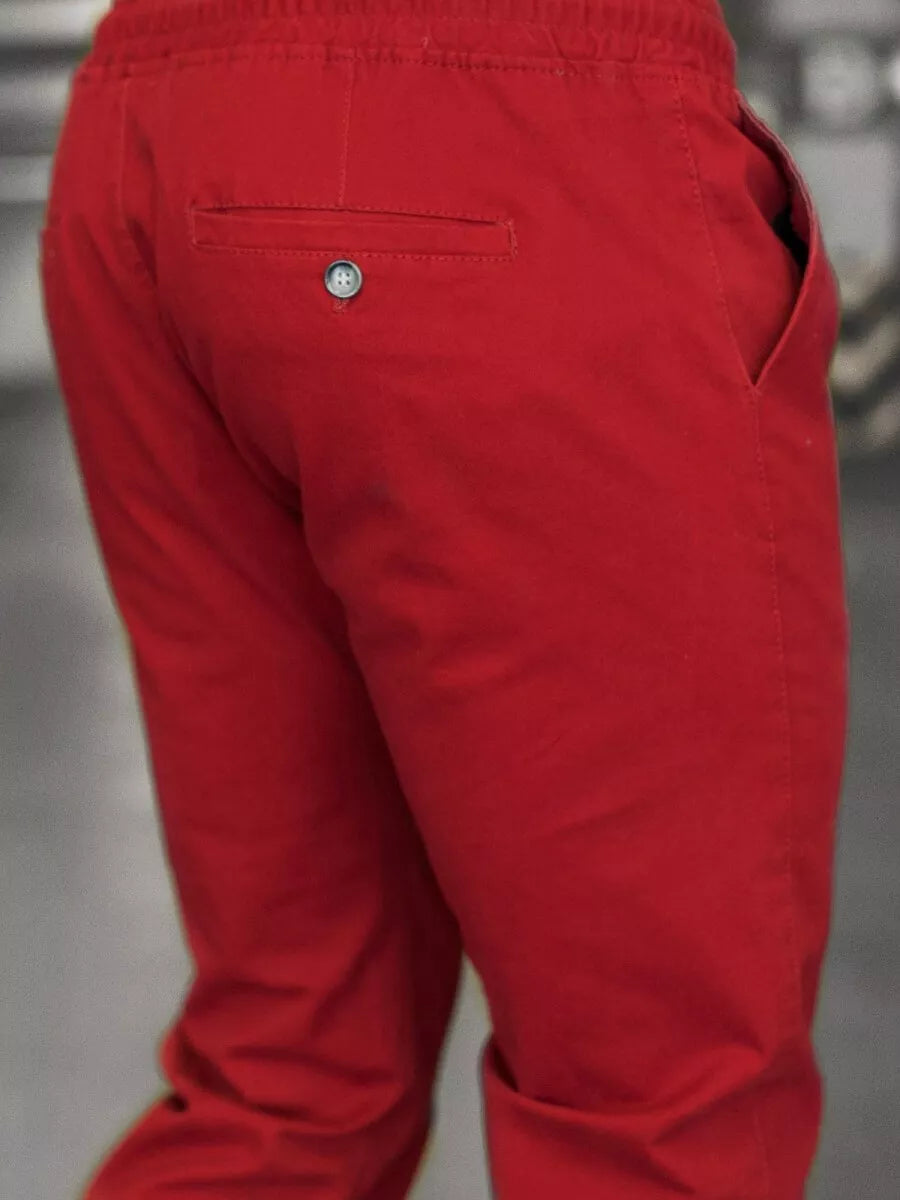 Men's burgundy trousers Keni