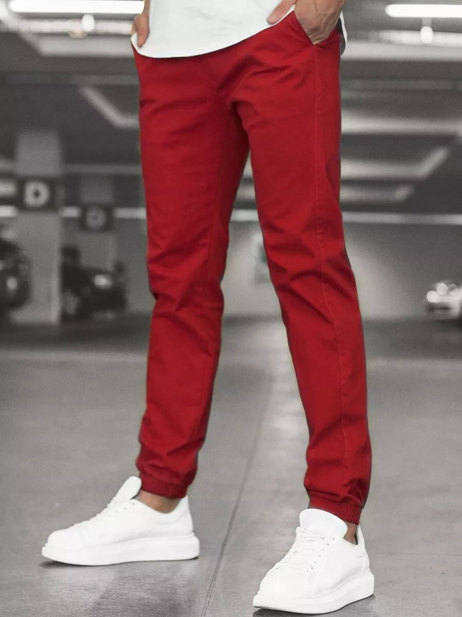 Men's burgundy trousers Keni