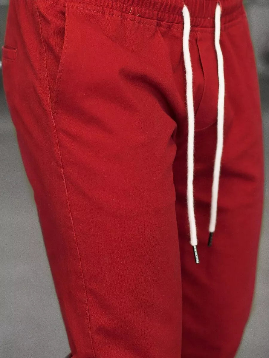 Men's burgundy trousers Keni