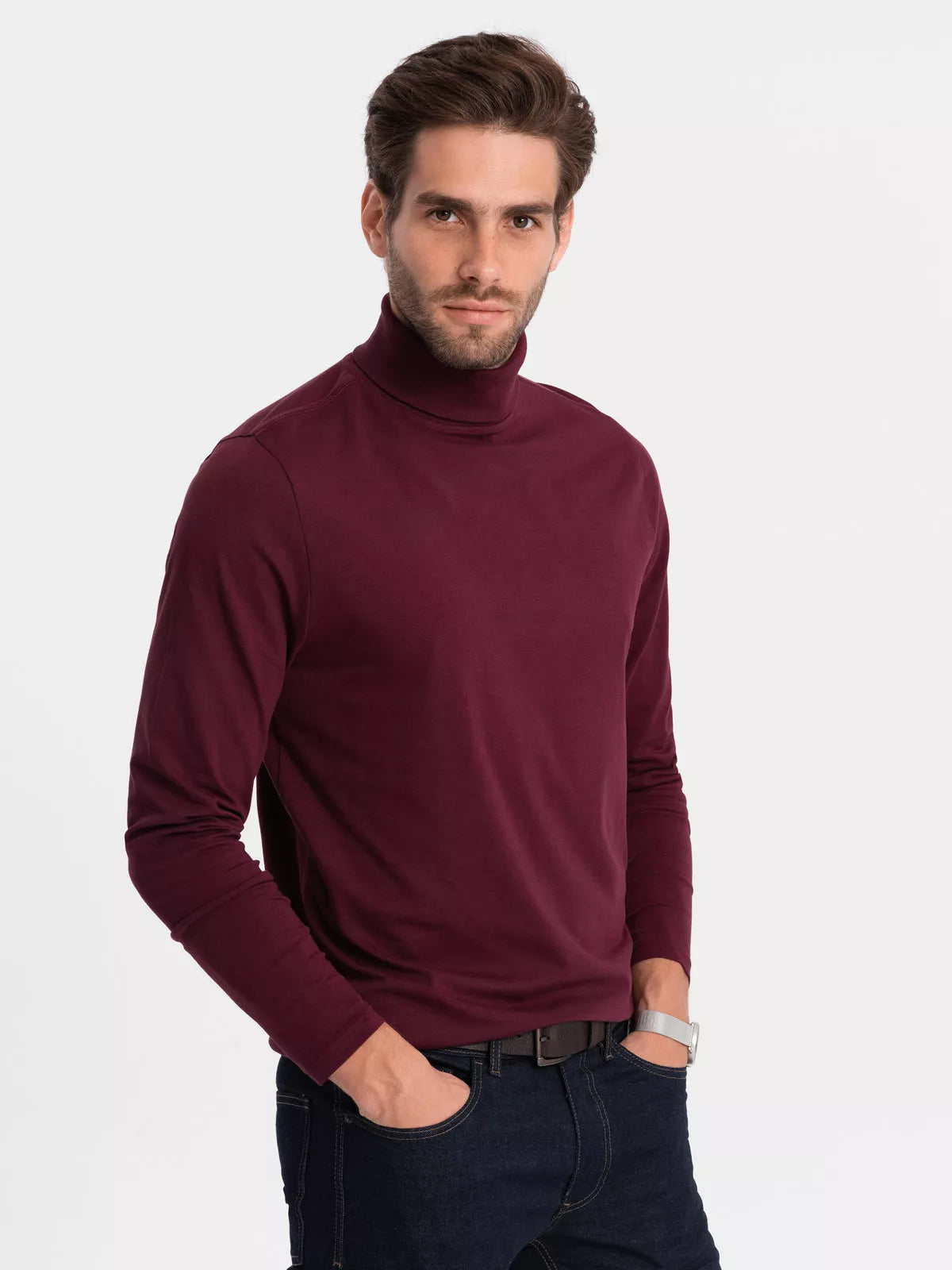 Men's burgundy sweater Ranol