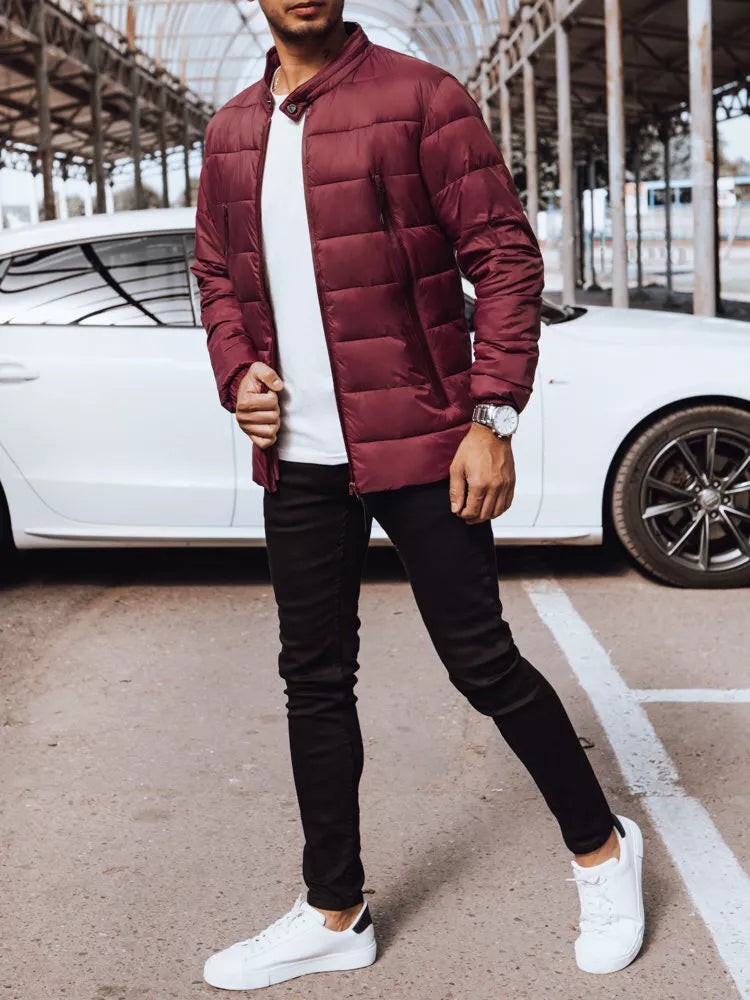 Men's burgundy jacket Nerov