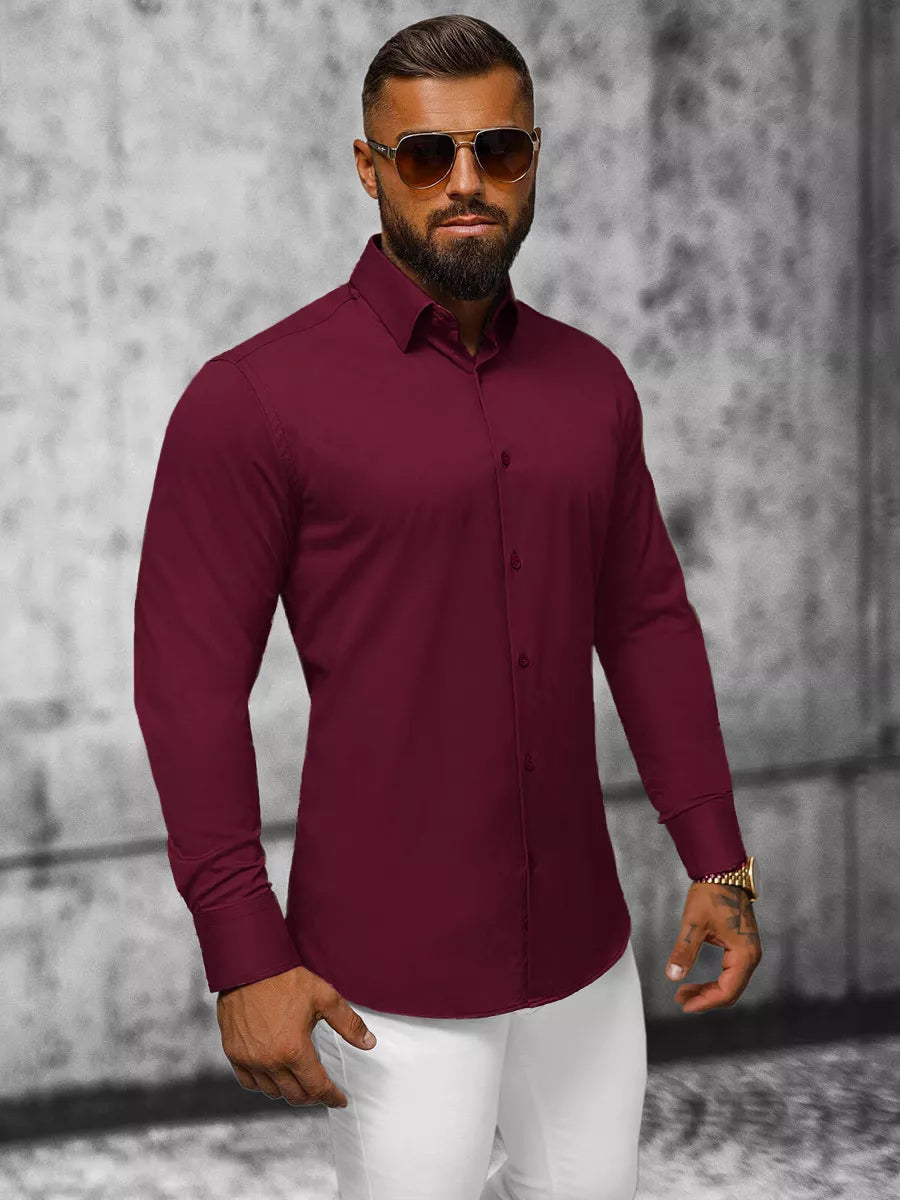 Men's burgundy shirt Wolt