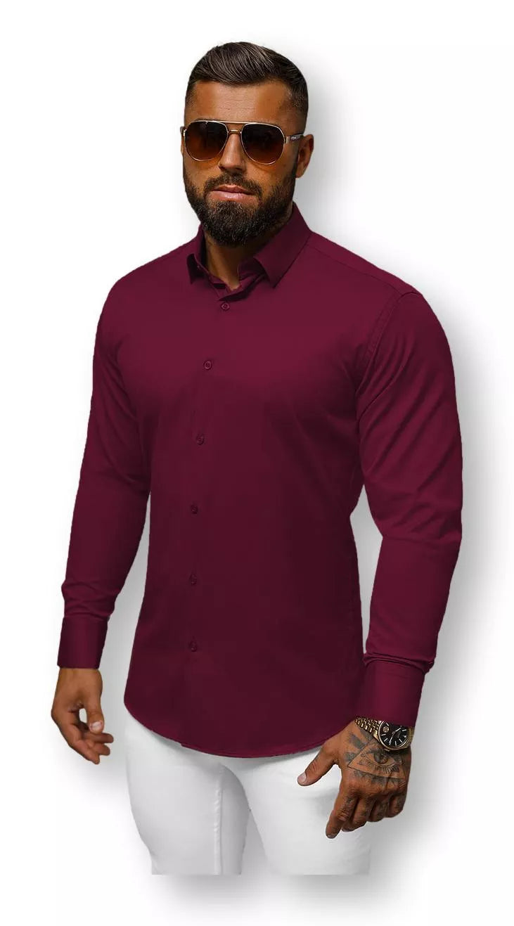 Men's burgundy shirt Wolt