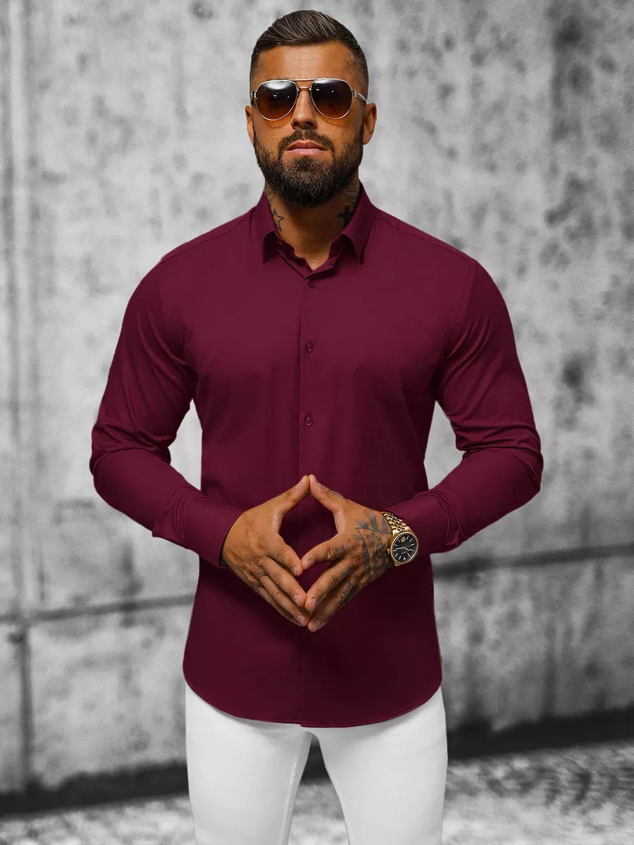 Men's burgundy shirt Wolt