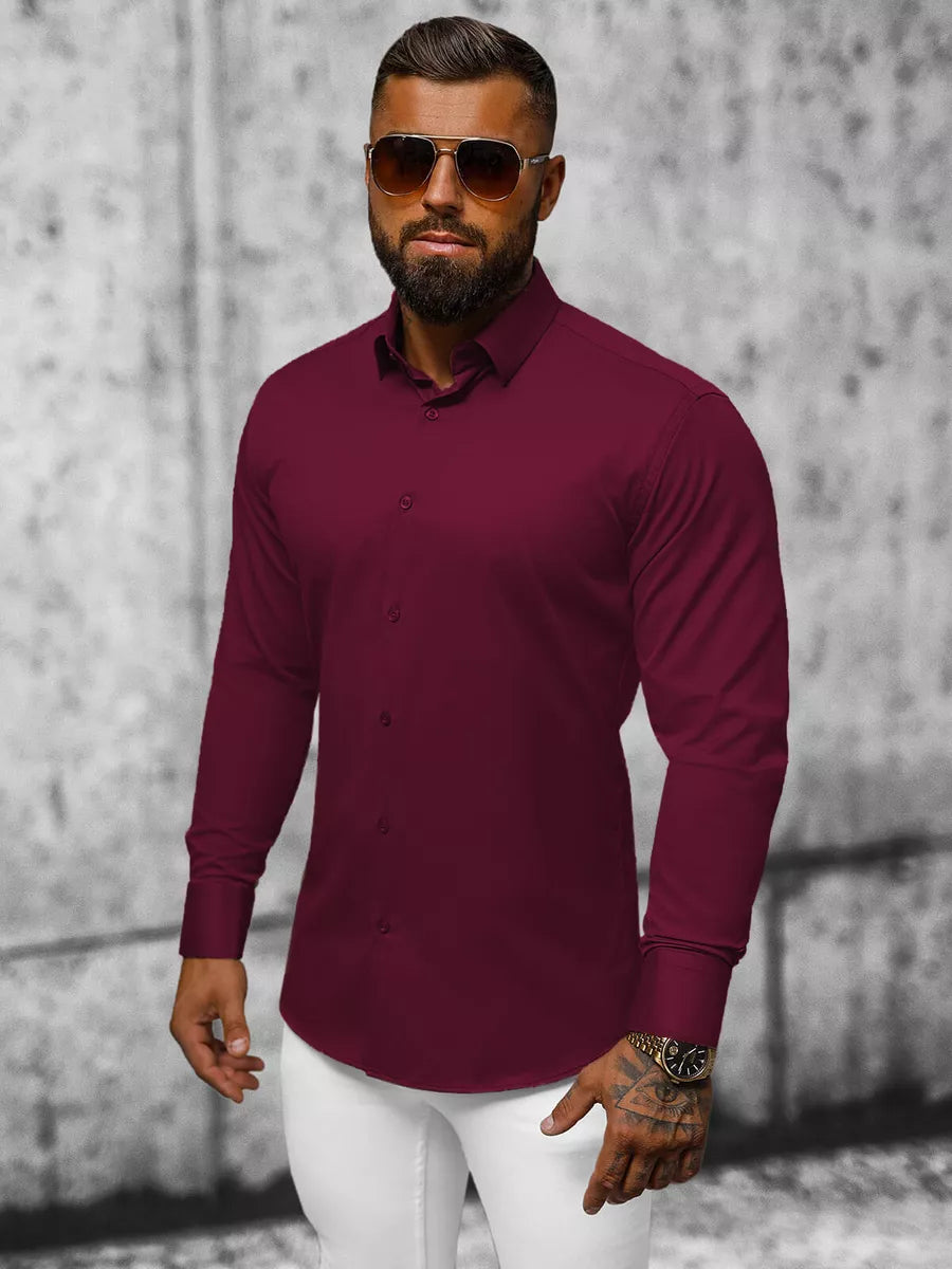 Men's burgundy shirt Wolt