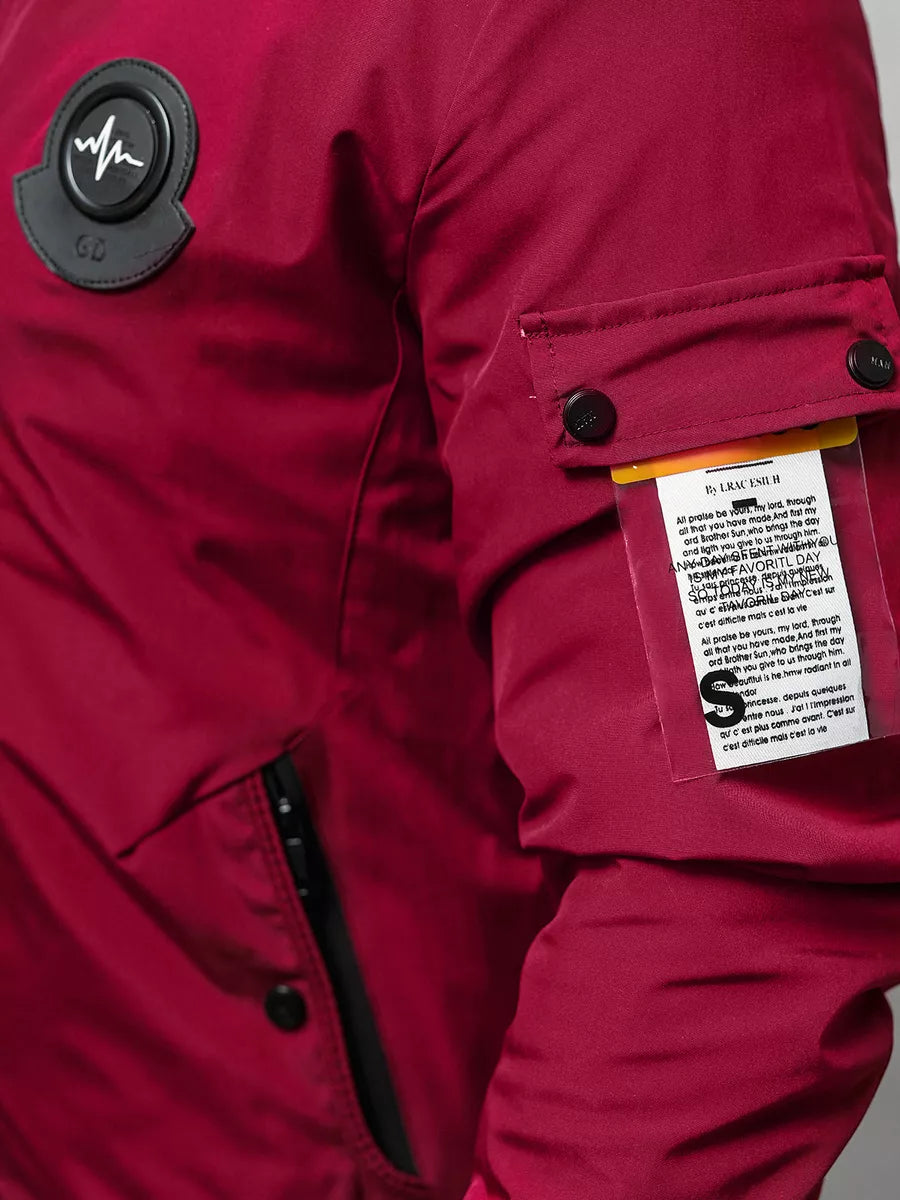 Men's burgundy spring jacket Marko