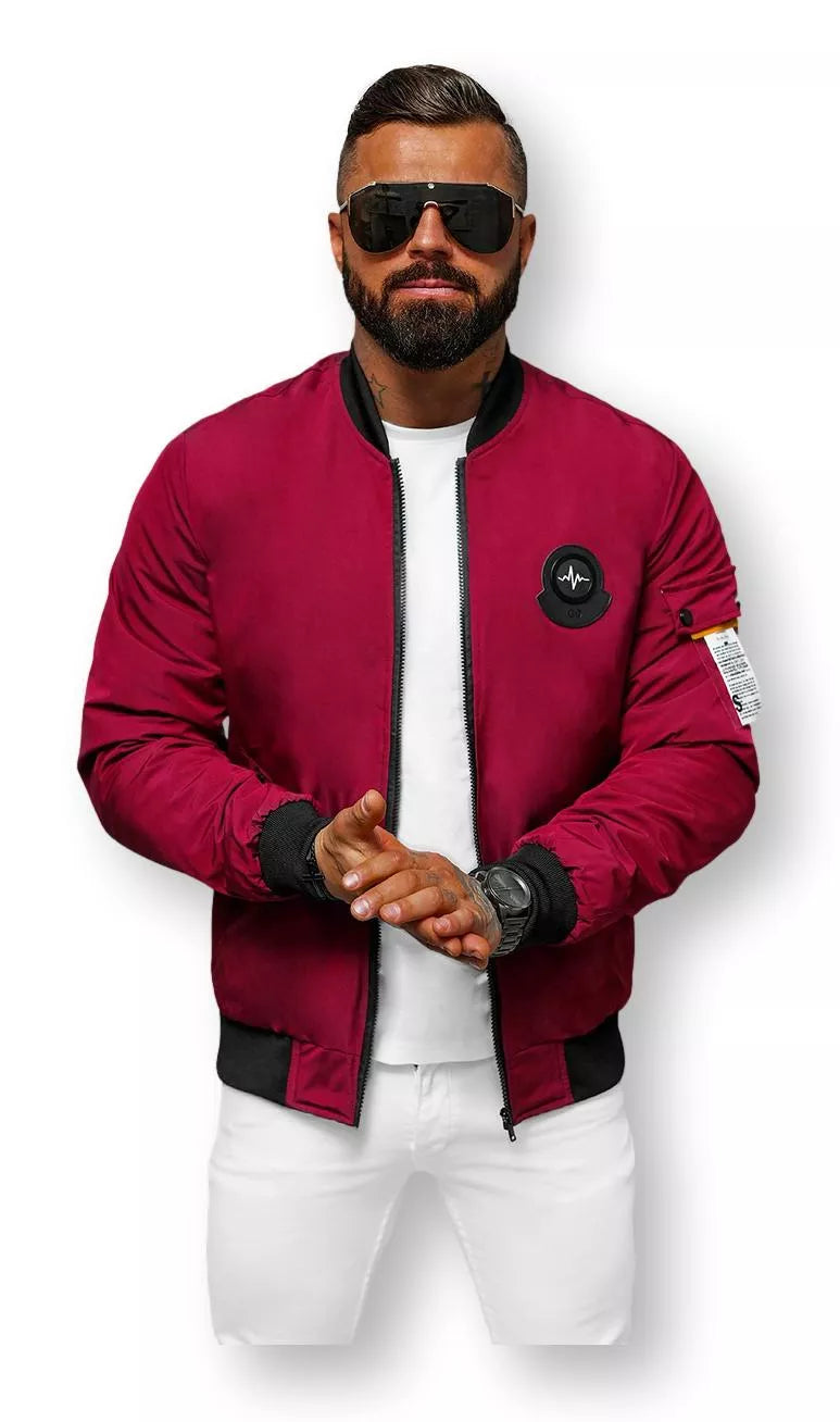 Men's burgundy spring jacket Marko