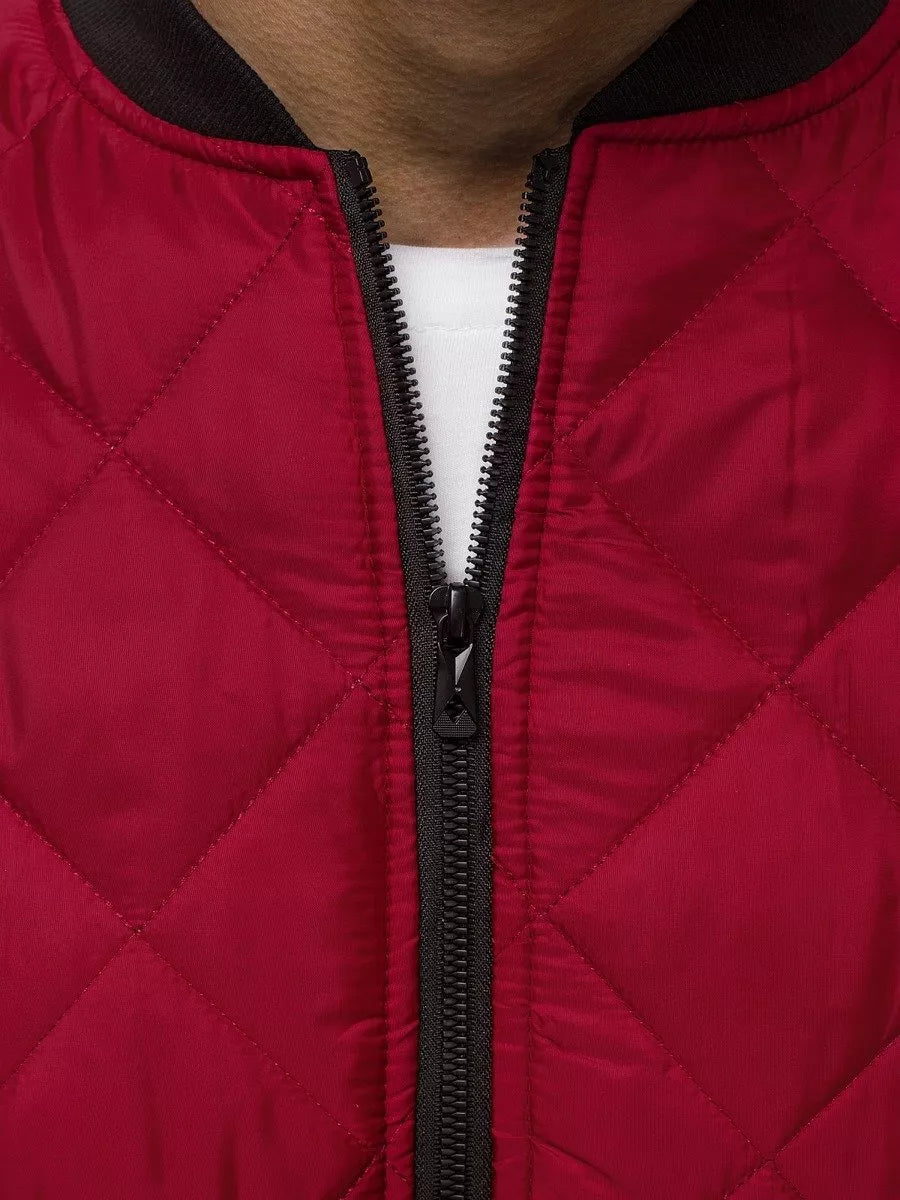 Men's burgundy jacket Morel