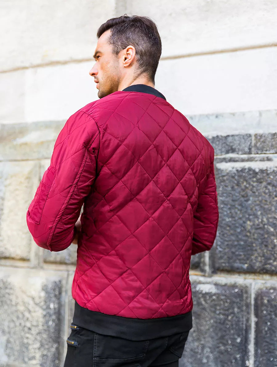 Men's burgundy jacket Morel