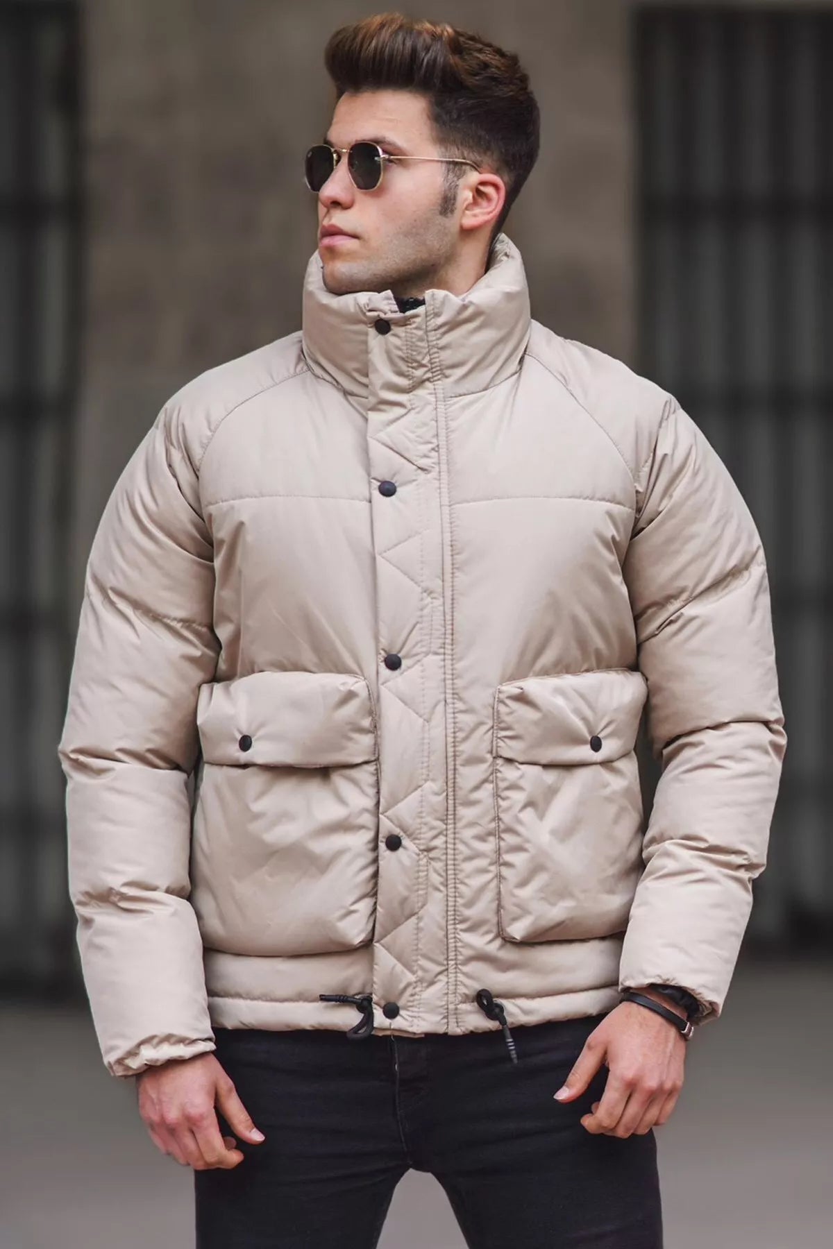 Men's brown jacket Otan