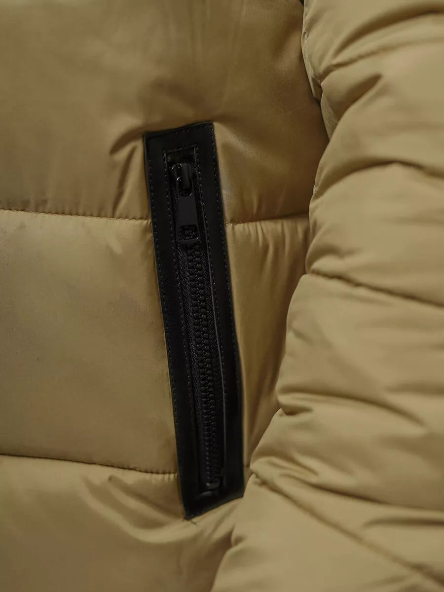 Men's brown quilted jacket Andre