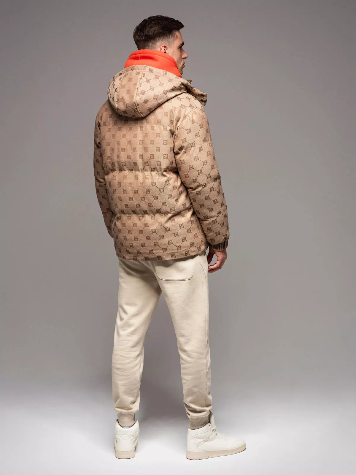 Men's brown winter jacket Emio