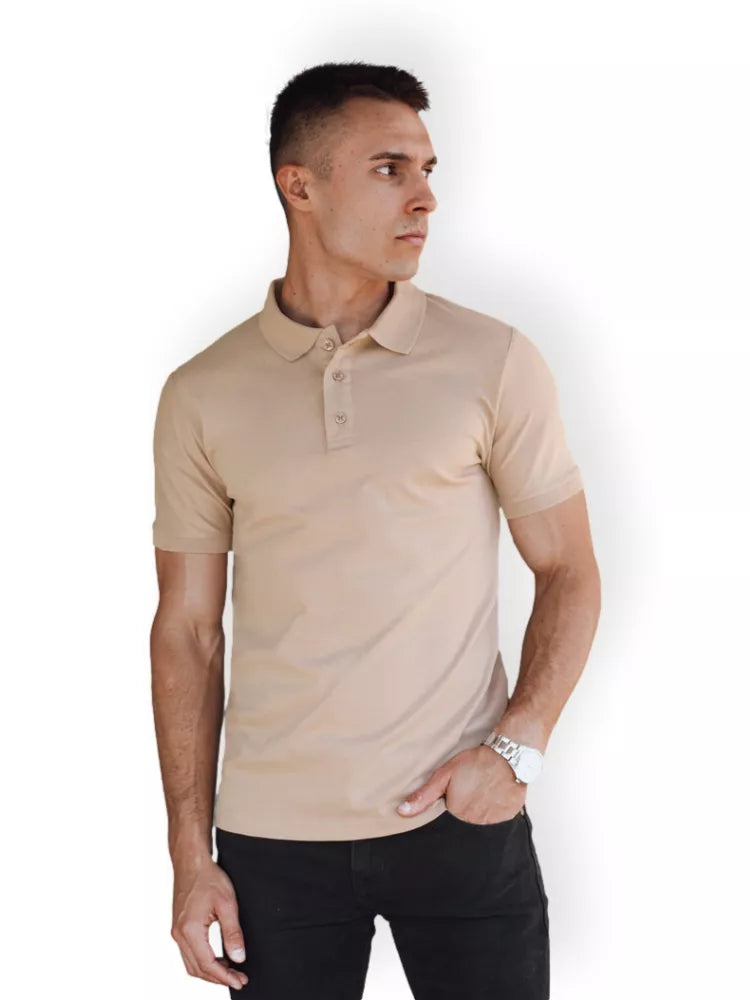 Men's brown polo shirt Metrol