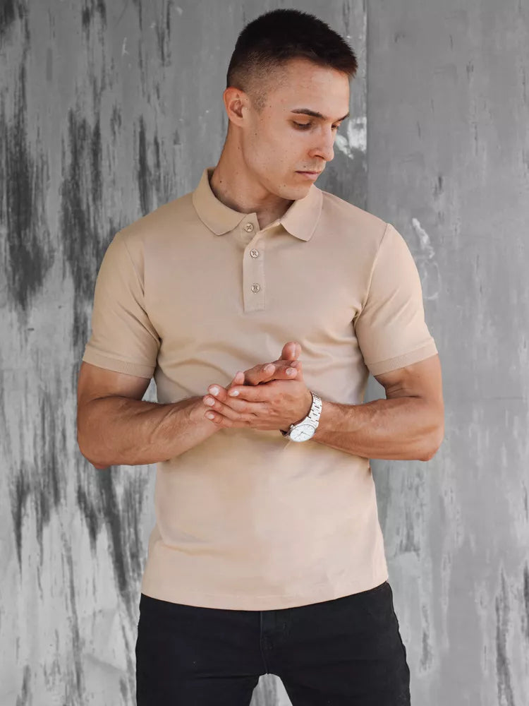 Men's brown polo shirt Metrol