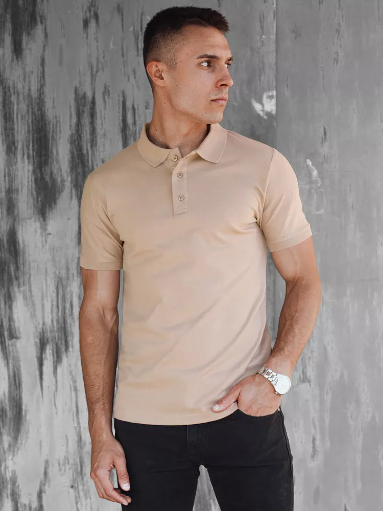 Men's brown polo shirt Metrol