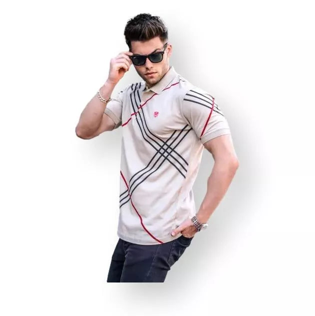 Men's brown polo shirt Zol