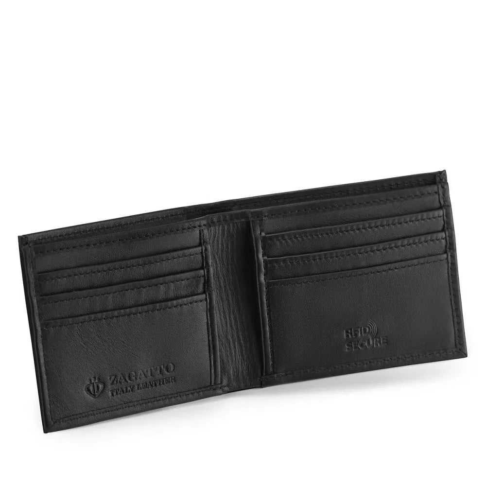 Men's wallet made of genuine leather Damian (black) 