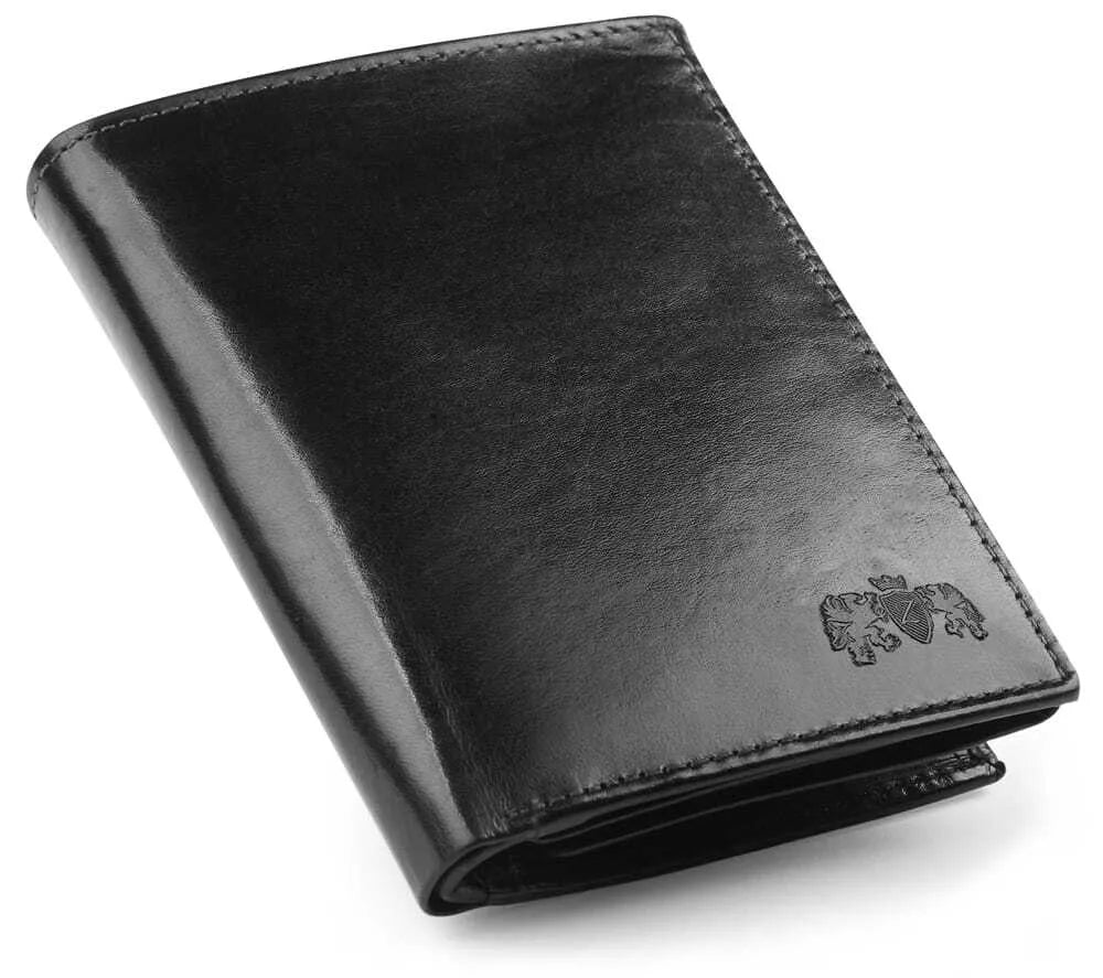 Men's wallet made of genuine leather Kimer (black) 