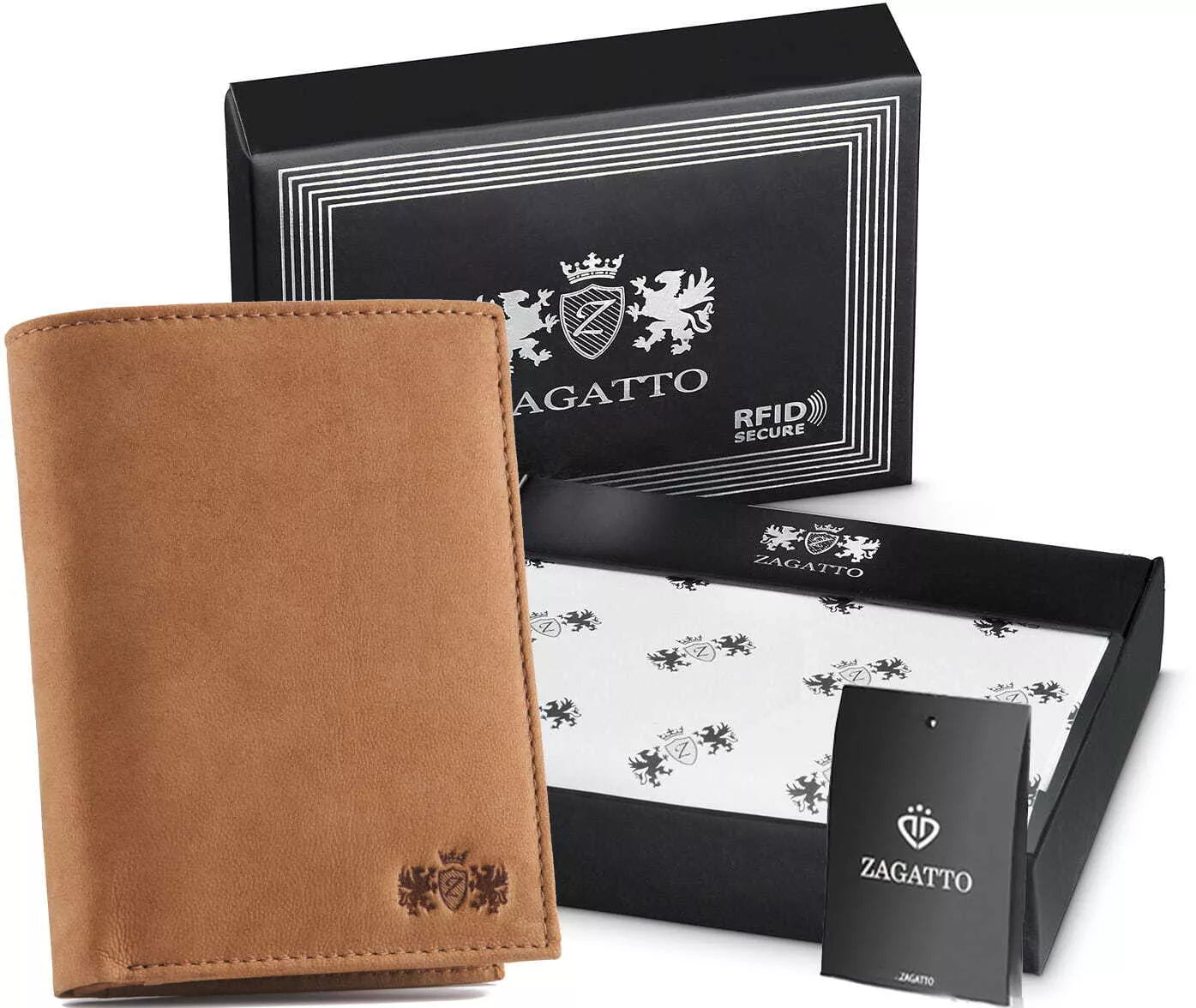 Men's wallet made of genuine leather Philip (brown)