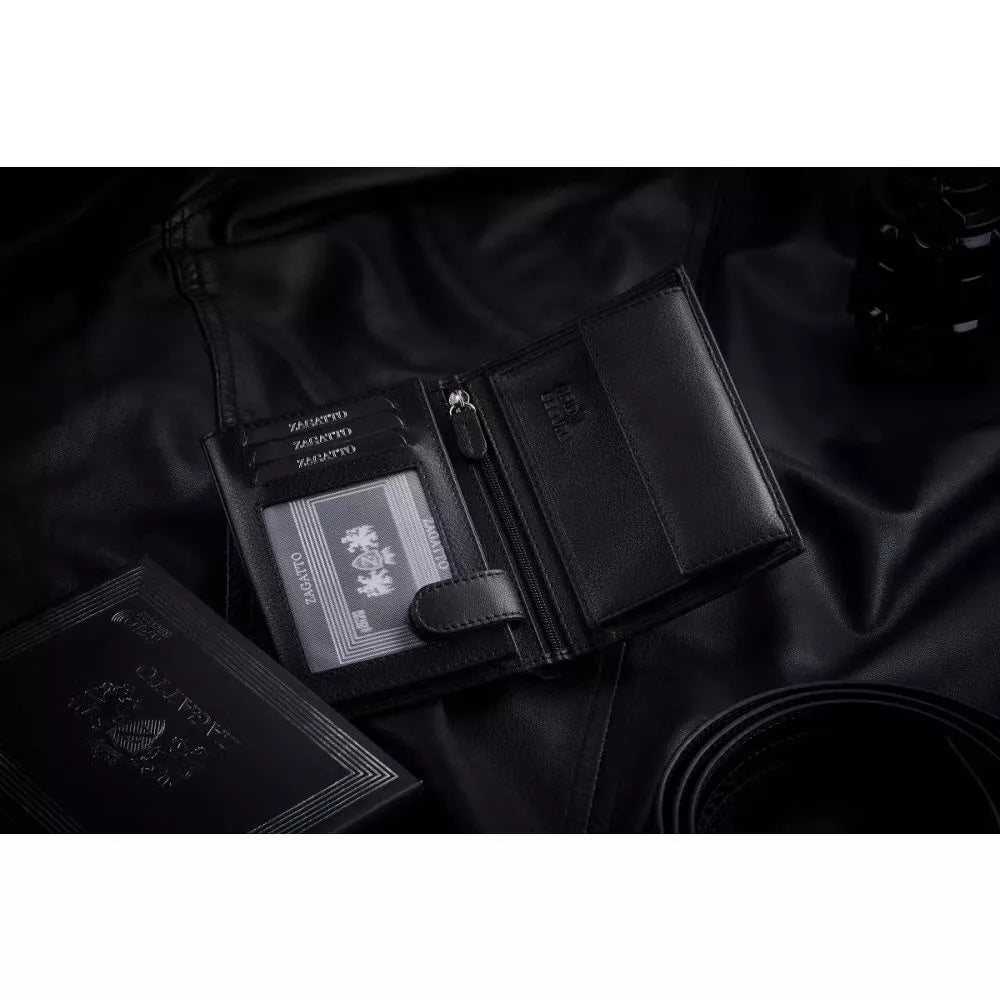 Men's wallet made of genuine leather Rodney (black)