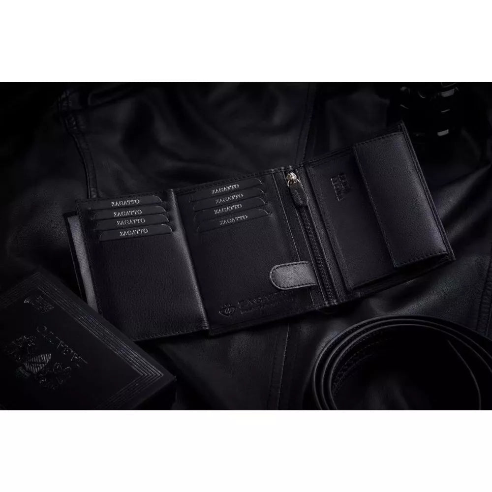 Men's wallet made of genuine leather Rodney (black)