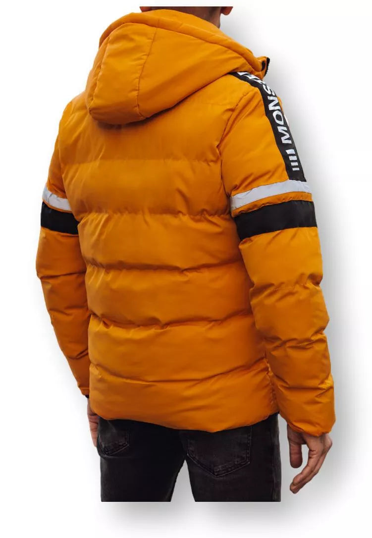 Men's yellow winter jacket Race