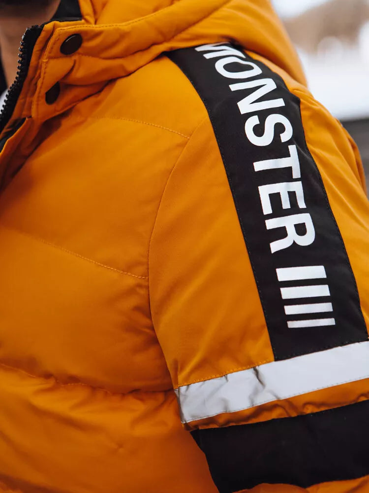 Men's yellow winter jacket Race