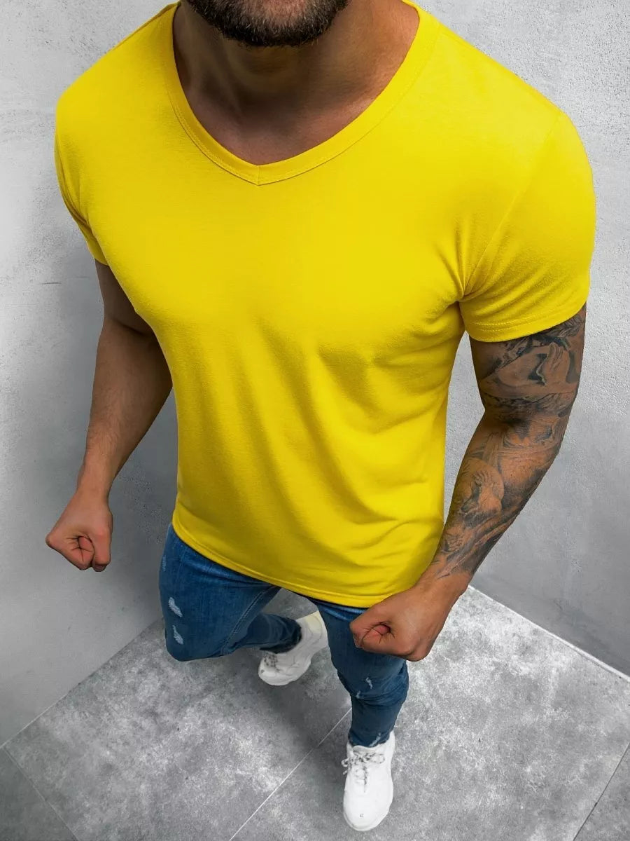 Men's yellow T-shirt Dimel
