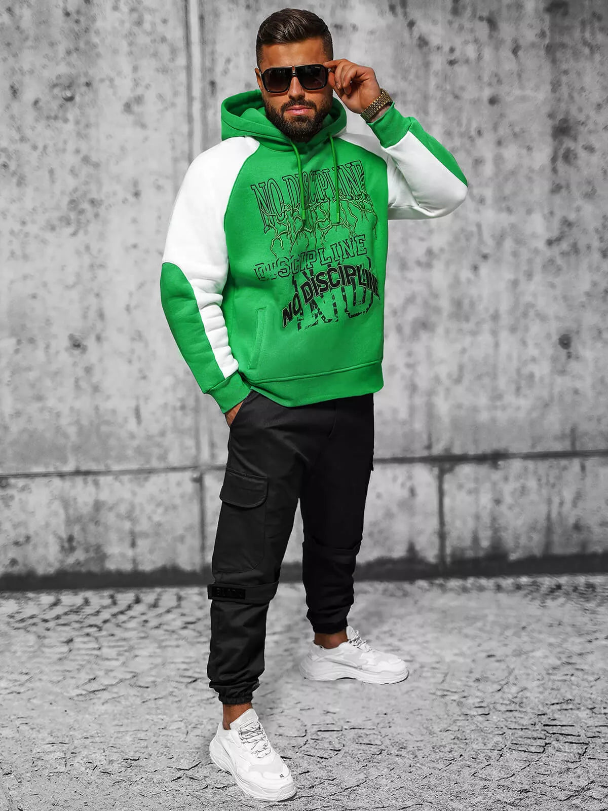 Men's green sweater No Discipline