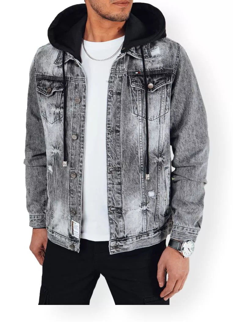 Men's denim gray jacket Street