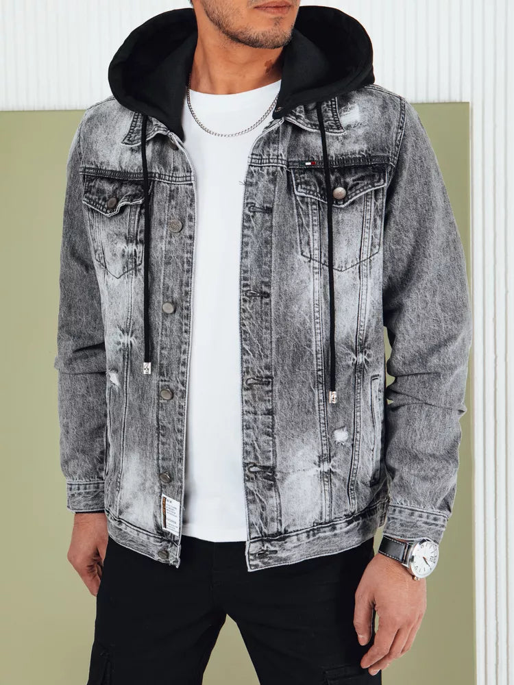 Men's denim gray jacket Street