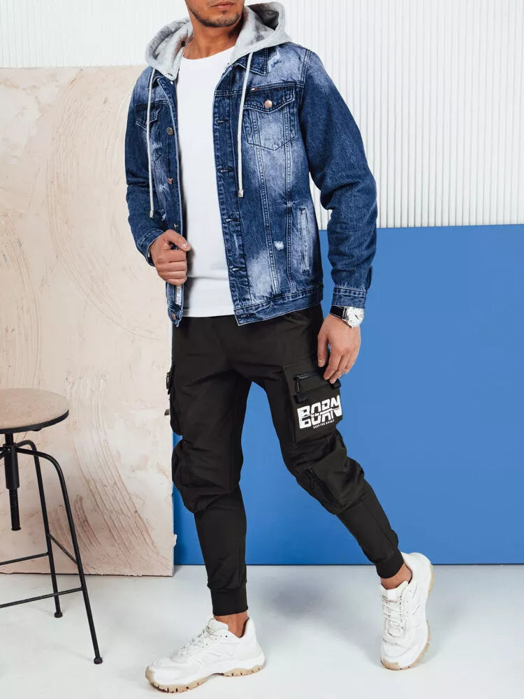 Men's denim blue jacket Street