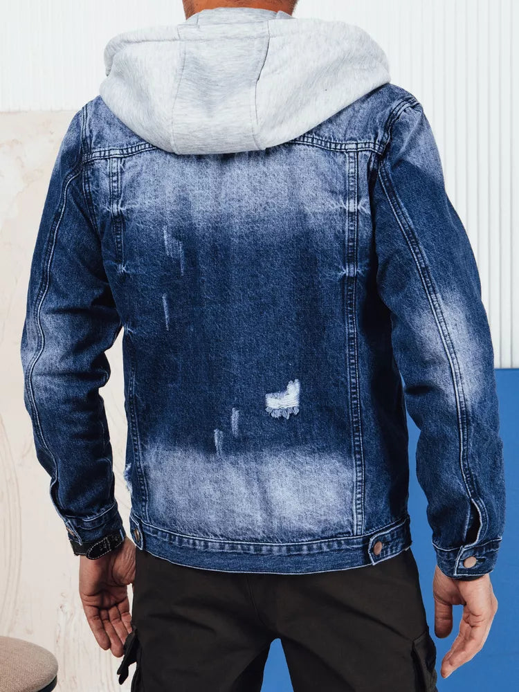 Men's denim blue jacket Street