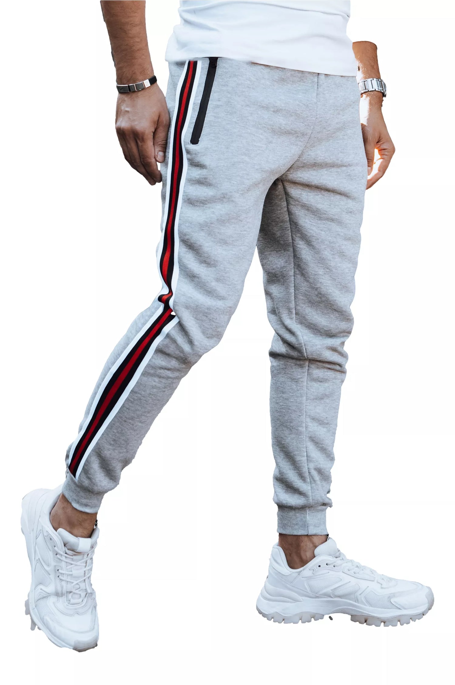 Men's light gray casual pants Adam