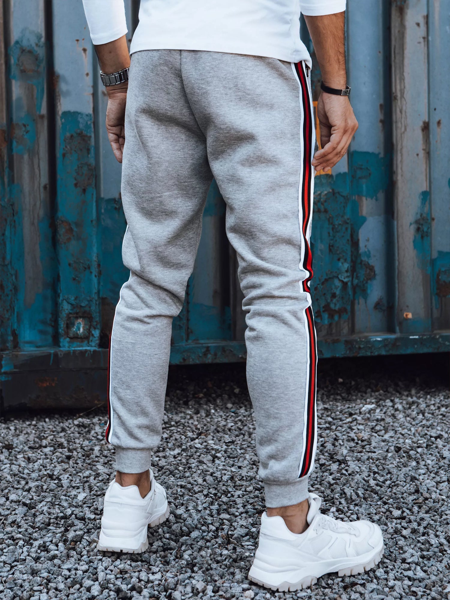 Men's light gray casual pants Adam